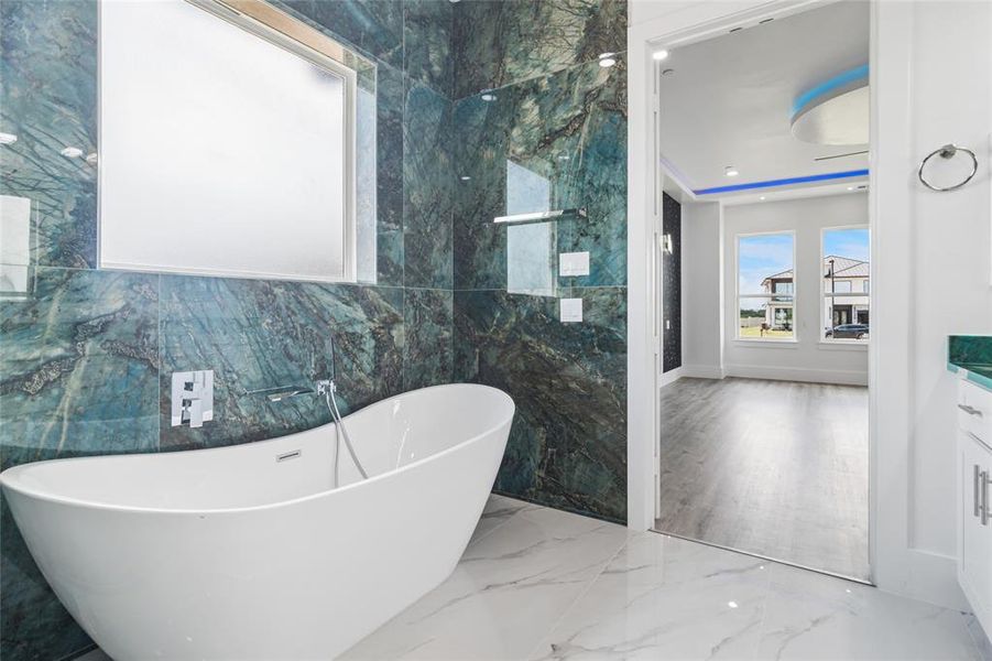 Furnished interior view inside a new home in , Irving (Image 9).