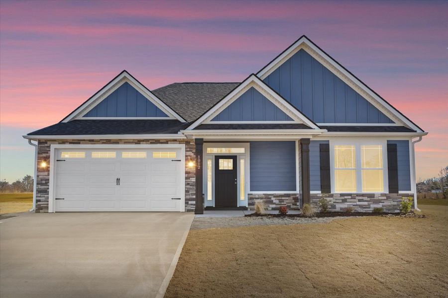 Representative exterior photo of a completed home built from the Roosevelt by Enchanted Homes in Guadalupe Heights, Seguin, TX (Image 17).