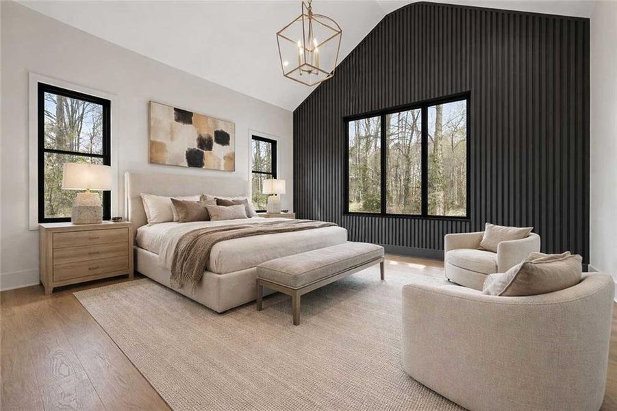 Furnished interior view inside a new home in , Alpharetta (Image 31).