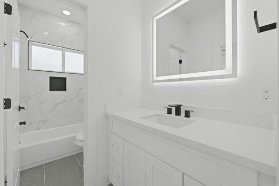 Furnished interior view inside a new home in , Houston (Image 25).