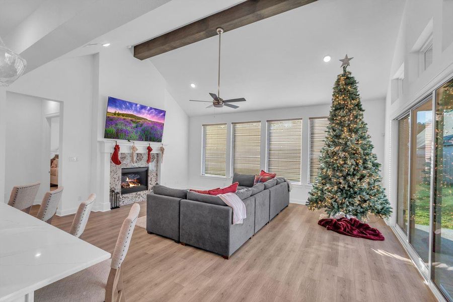 Furnished interior view inside a new home in The Highlands - 65', Porter (Image 19). Furnished interior view inside a new home in The Highlands - 65', Porter (Image 19).