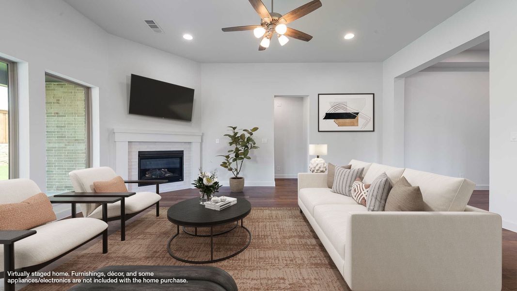 Representative furnished interior of a home built from the 2769W by Perry Homes in Terraces, Rockwall (Image 5).