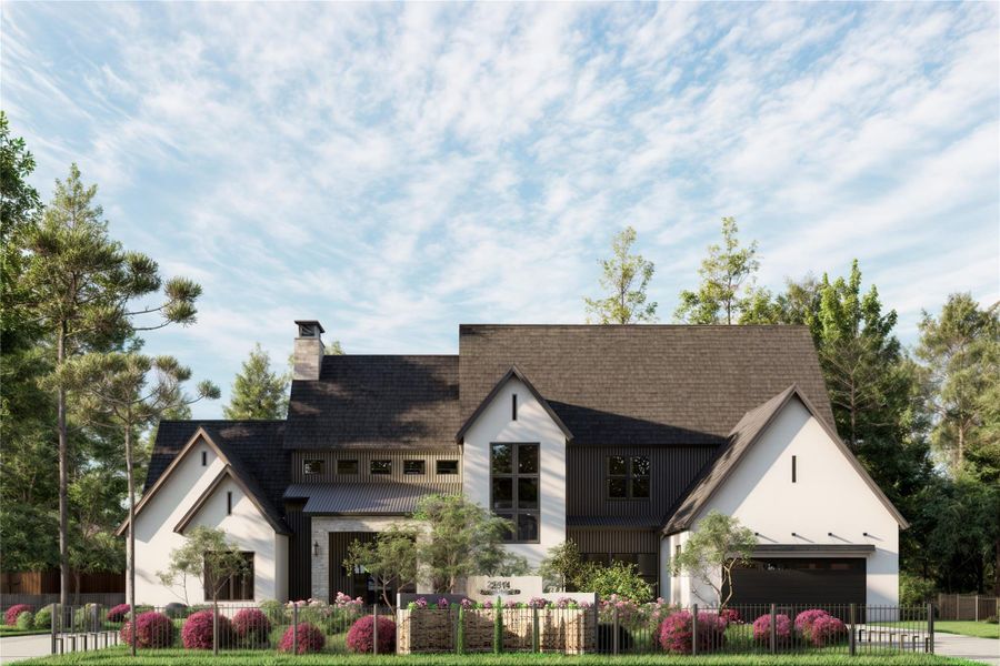 Front exterior of a new home in , Conroe, TX, highlighting curb appeal (Image 8). Front exterior of a new home in , Conroe, TX, highlighting curb appeal (Image 8).