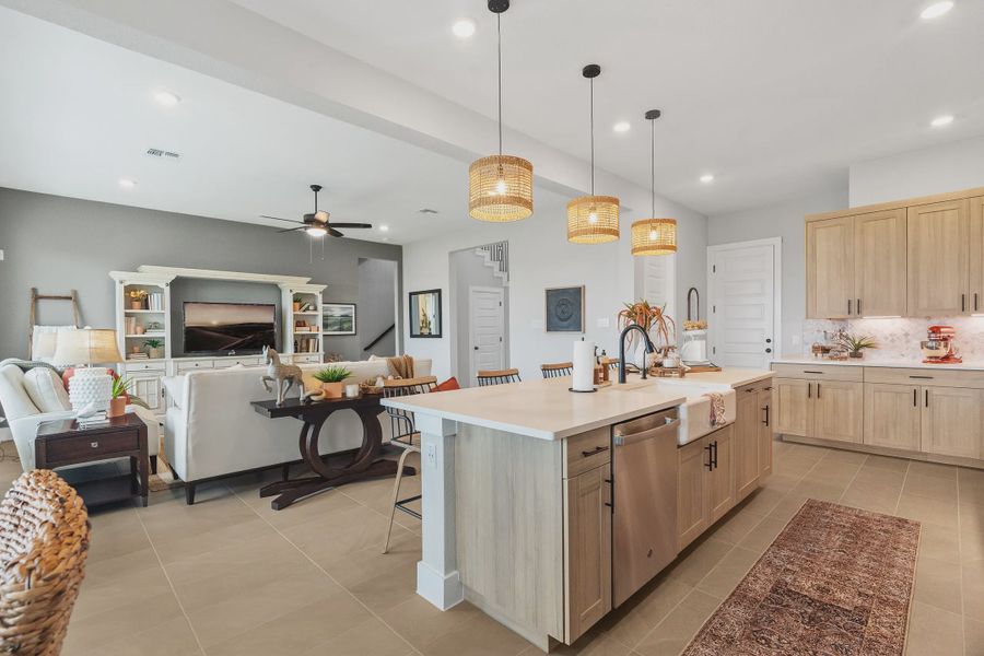 Representative furnished interior of a home built from the Hailey by Chesmar Homes in Village at Three Oaks, Seguin (Image 6).