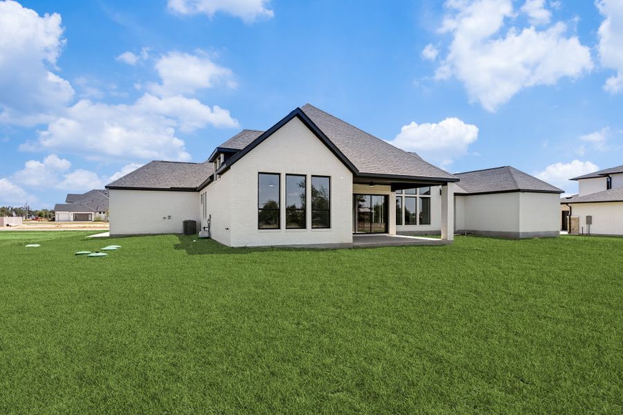Exterior details and patio area of a home in Hilltop Ranch, Leander (Image 25). Exterior details and patio area of a home in Hilltop Ranch, Leander (Image 25).