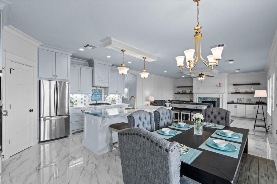 Furnished interior view inside a new home in , Bayou Vista (Image 13).