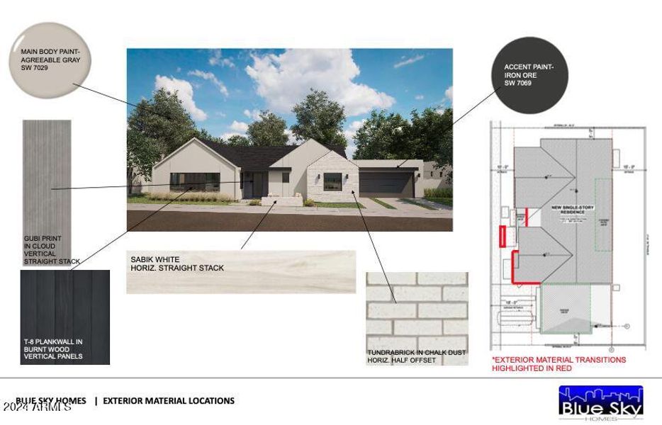 Exterior Material Locations