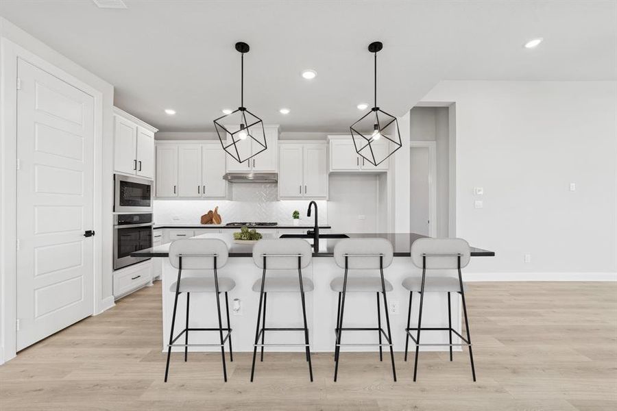 Furnished interior view inside a new home in Mantua Point Classics, Van Alstyne (Image 9). Furnished interior view inside a new home in Mantua Point Classics, Van Alstyne (Image 9).