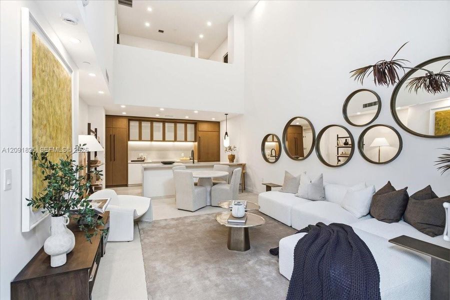 Furnished interior view inside a new home in , Miami (Image 26).