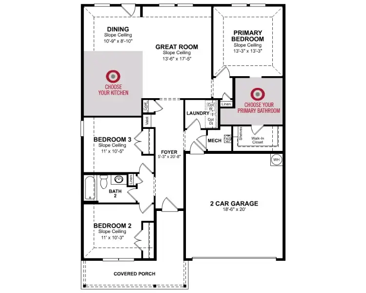 2D floor plan layout of this home in Stark Farms, Denton, TX (Image 5).