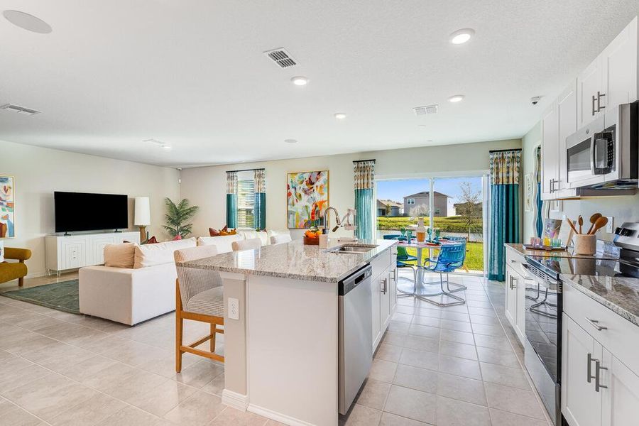 Furnished interior view inside a new home in Palm Wind, Hudson (Image 13).