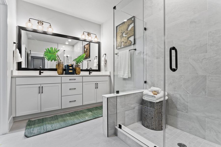 Representative furnished interior of a home built from the The Carsten II by David Weekley Homes in Apex at Seminole Heights, Tampa (Image 3).