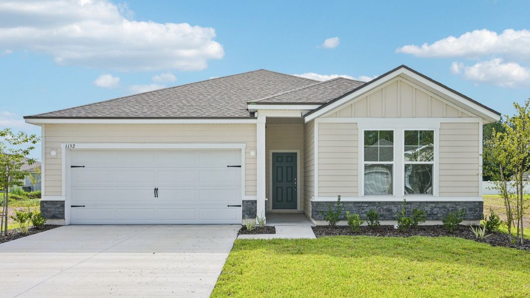 The Fleetwood Floor Plan by DRB Homes in Panther Creek New Jacksonville Home Community