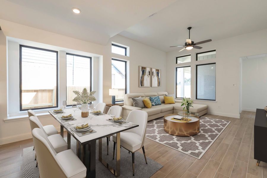 Representative furnished interior of a home built from the Cambridge by Beazer Homes in Sorella: Signature Collection, Tomball (Image 7). Representative furnished interior of a home built from the Cambridge by Beazer Homes in Sorella: Signature Collection, Tomball (Image 7).