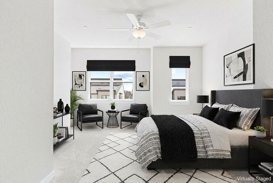 Furnished interior view inside a new home in Willow Grove Townhomes, Melissa (Image 13).