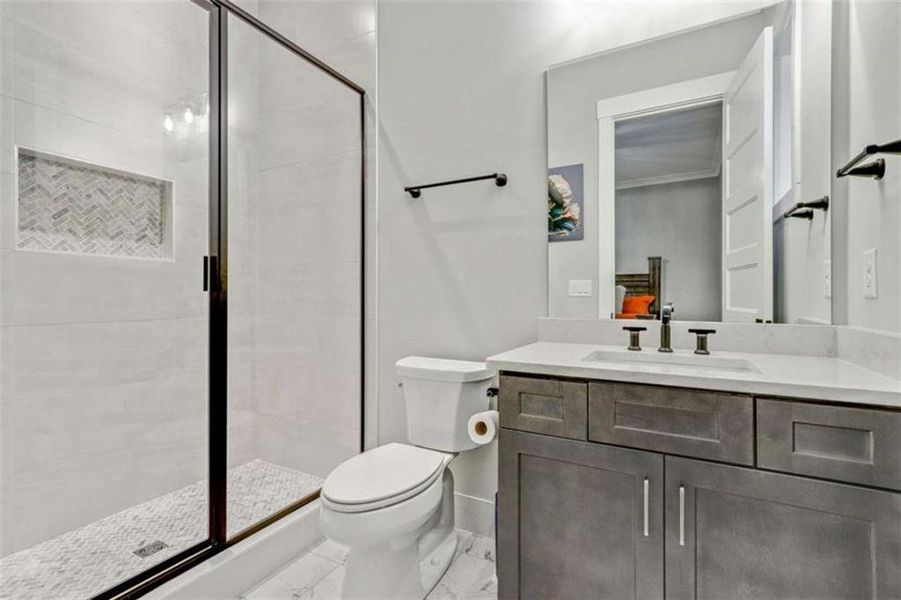 Furnished interior view inside a new home in , Powder Springs (Image 24). Furnished interior view inside a new home in , Powder Springs (Image 24).