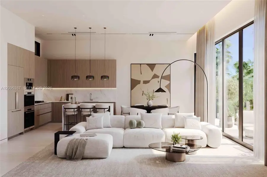 Furnished interior view inside a new home in , Fort Lauderdale (Image 12).