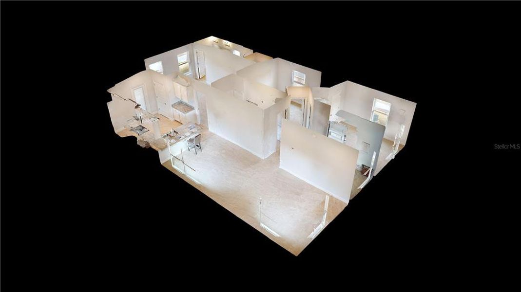2D floor plan layout of this home in Rolling Hills, Bell, FL (Image 5).