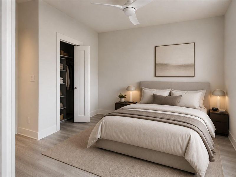 Furnished interior view inside a new home in , Atlanta (Image 11).