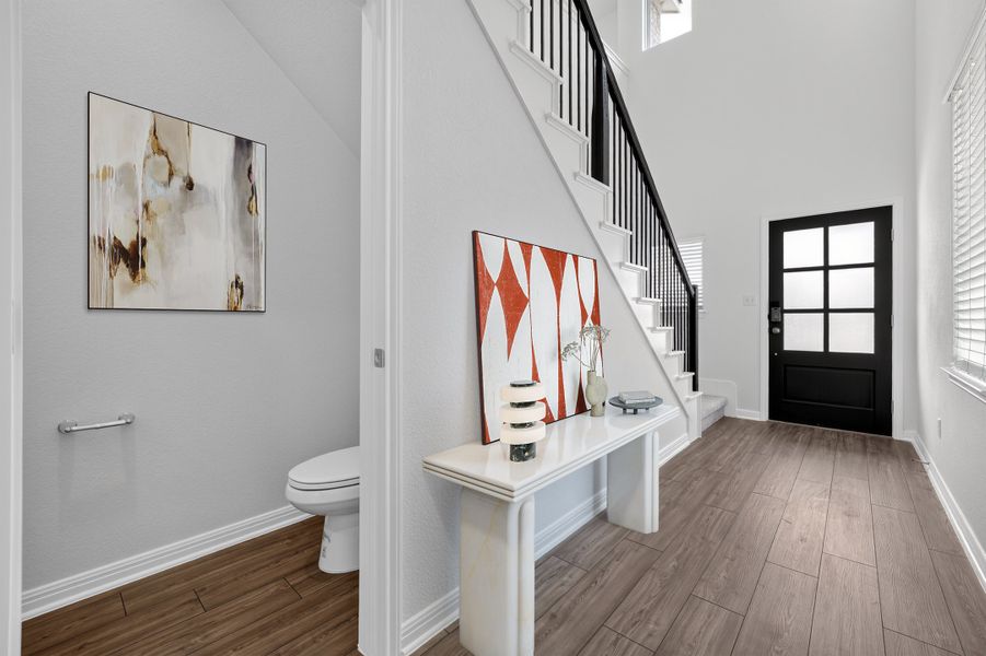 Furnished interior view inside a new home in Sunfield, Buda (Image 15).