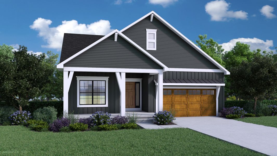 Representative exterior photo of a completed home built from the The Belmont by Forbes Capretto Homes in Fieldstream Estates, Lancaster, NY (Image 16).