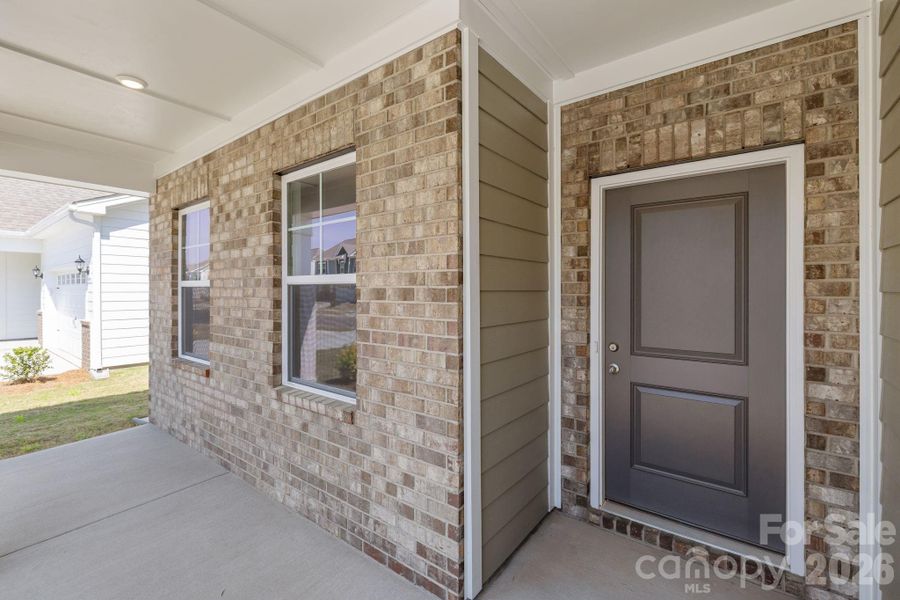 Exterior details and patio area of a home in McFarland Estates, York (Image 3).