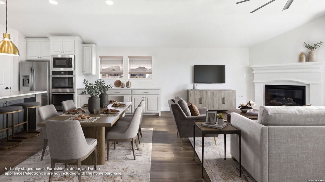 Furnished interior view inside a new home in The Dominion, San Antonio (Image 5).