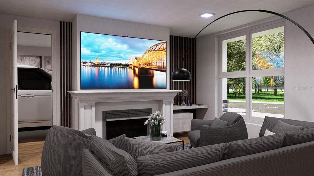 Furnished interior view inside a new home in , Holiday (Image 3).