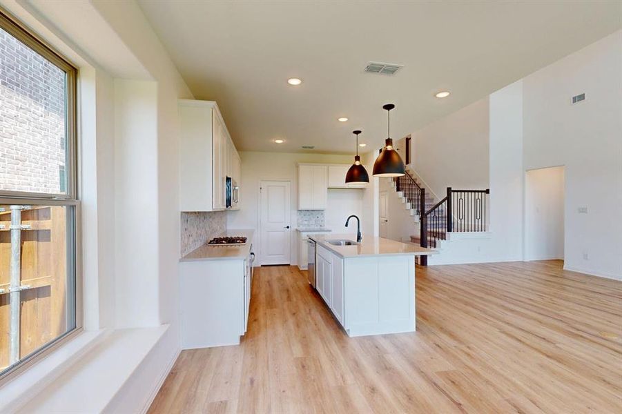 Furnished interior view inside a new home in Lilybrooke at Legacy Hills, Celina (Image 12). Furnished interior view inside a new home in Lilybrooke at Legacy Hills, Celina (Image 12).