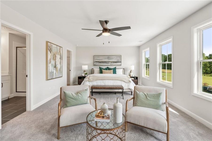 Furnished interior view inside a new home in Wildwood Place, Powder Springs (Image 8).