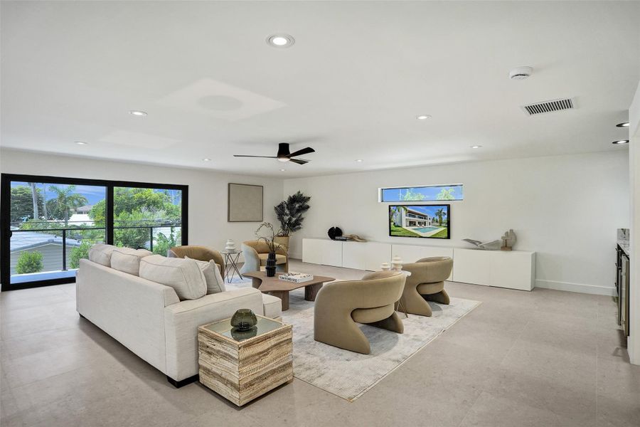 Furnished interior view inside a new home in , Lighthouse Point (Image 34).