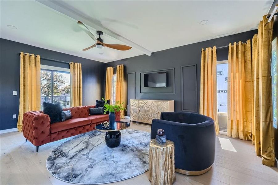 Furnished interior view inside a new home in , Atlanta (Image 11).