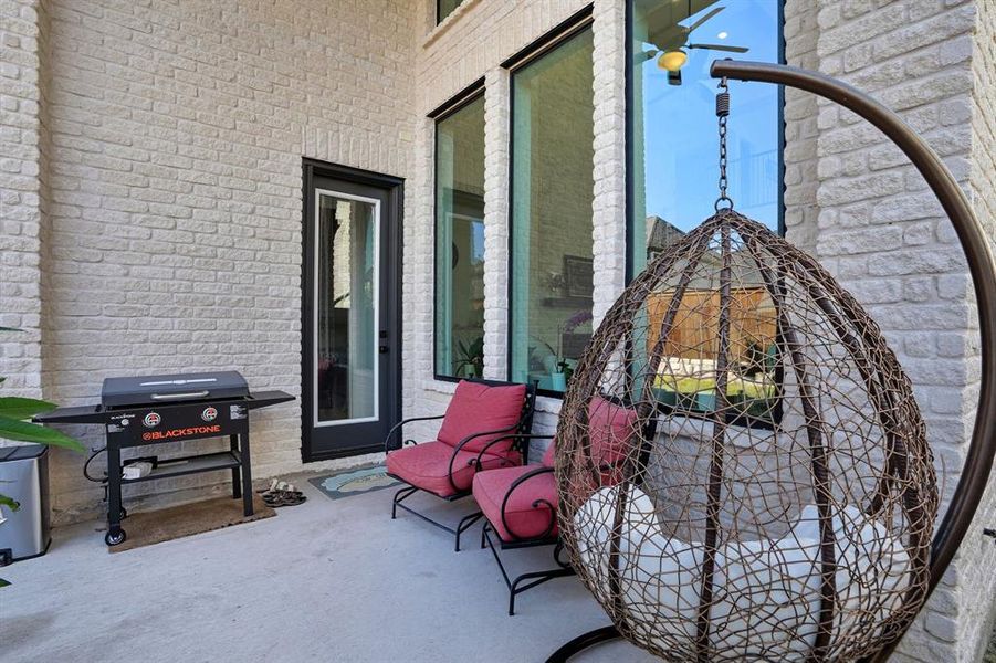 Exterior details and patio area of a home in , Frisco (Image 3). Exterior details and patio area of a home in , Frisco (Image 3).