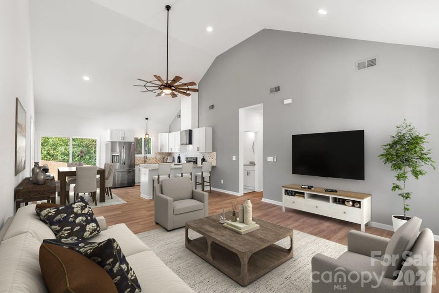 Furnished interior view inside a new home in , Cherryville (Image 6).