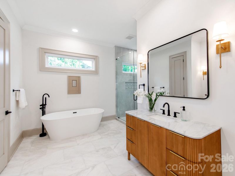 Furnished interior view inside a new home in , Charlotte (Image 24).