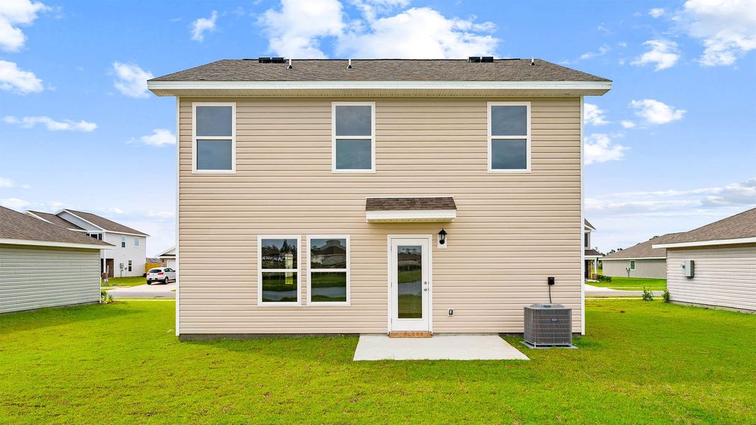 Exterior details and patio area of a home in Hodges Bayou Plantation, Panama City (Image 12).