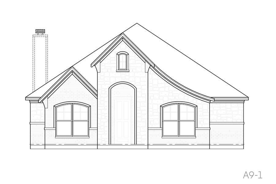 Representative rendering of the exterior for the Eisenhower by John Houston Homes (Image 4).