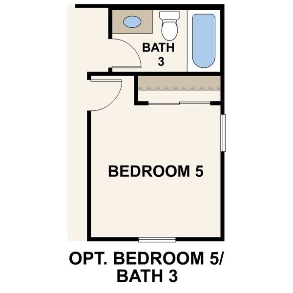 2D floor plan layout for the Ontario by Century Communities in The Foothills Collection at Rancho Vista, Sun City, AZ (Image 6).