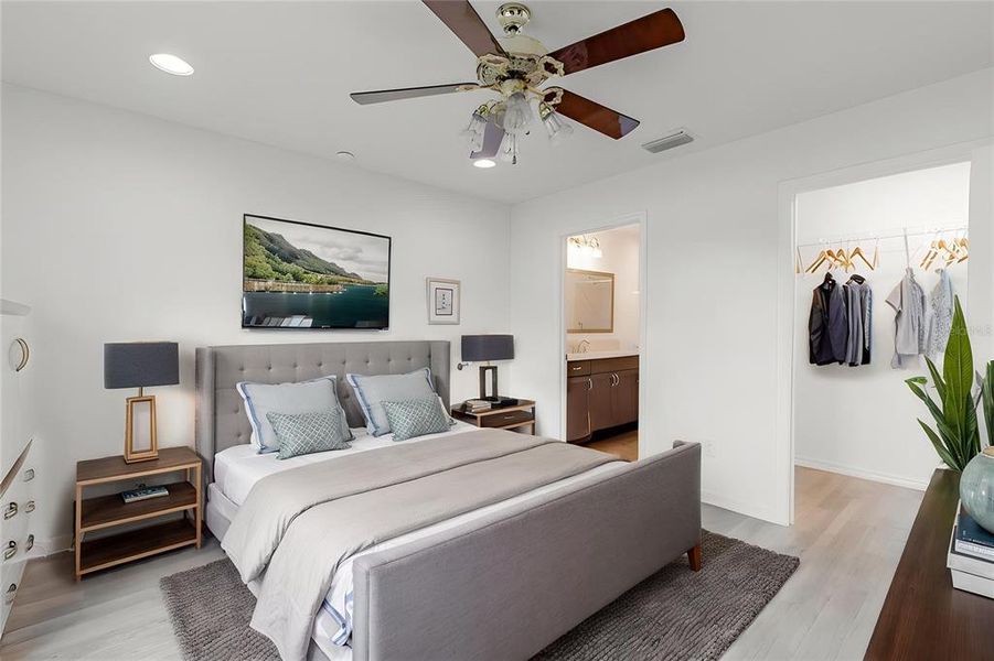 Furnished interior view inside a new home in , The Villages (Image 5).