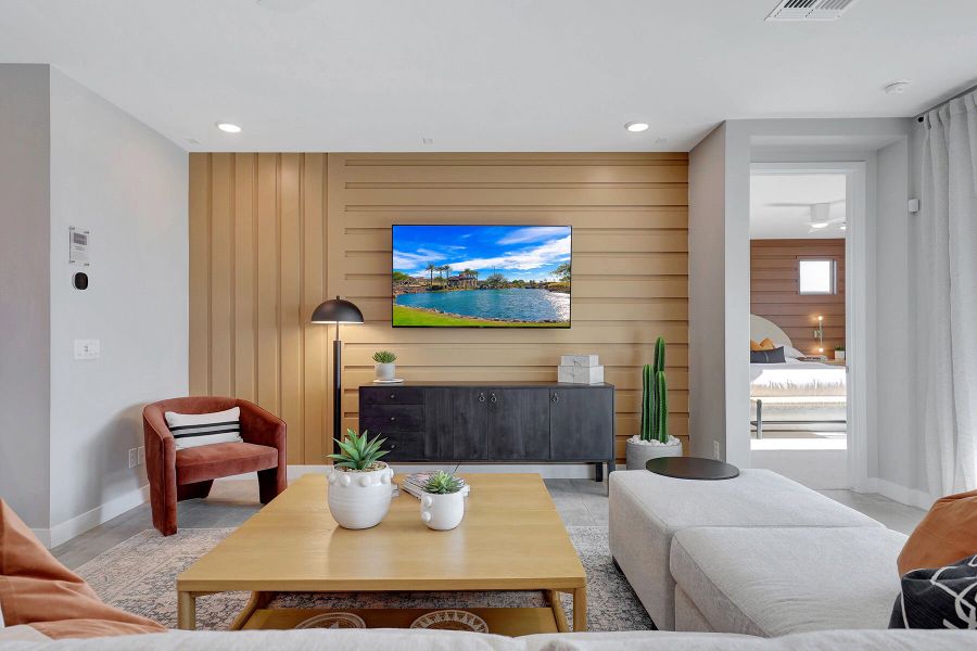 Representative furnished interior of a home built from the Slate by Mattamy Homes in Miravida, Surprise (Image 32).