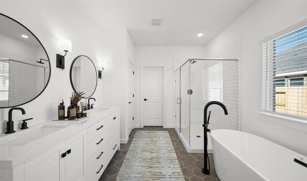 Spa-like primary bath (*Photo not of actual home and used for illustration purposes only.)