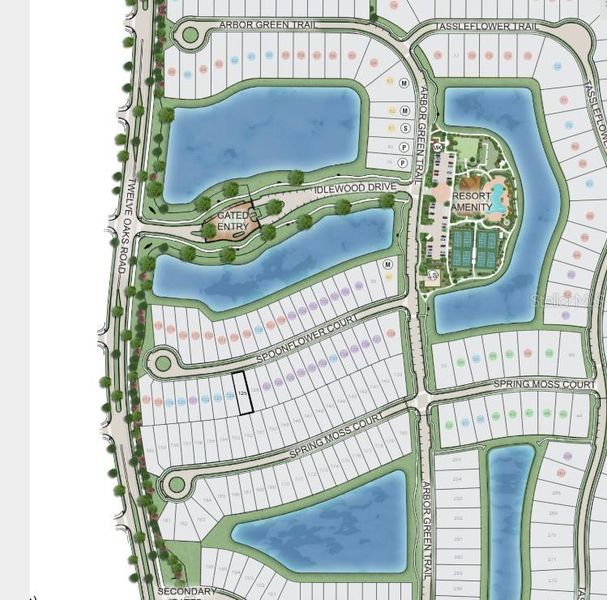 Esplanade at Center Lake Ranch ~ Site Map