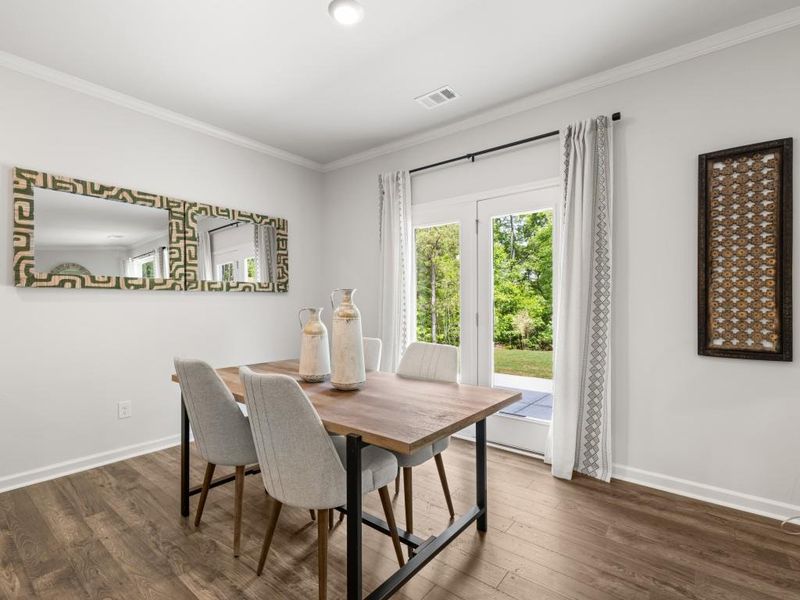 Furnished interior view inside a new home in Parkside at Carter Grove, Cartersville (Image 19). Furnished interior view inside a new home in Parkside at Carter Grove, Cartersville (Image 19).