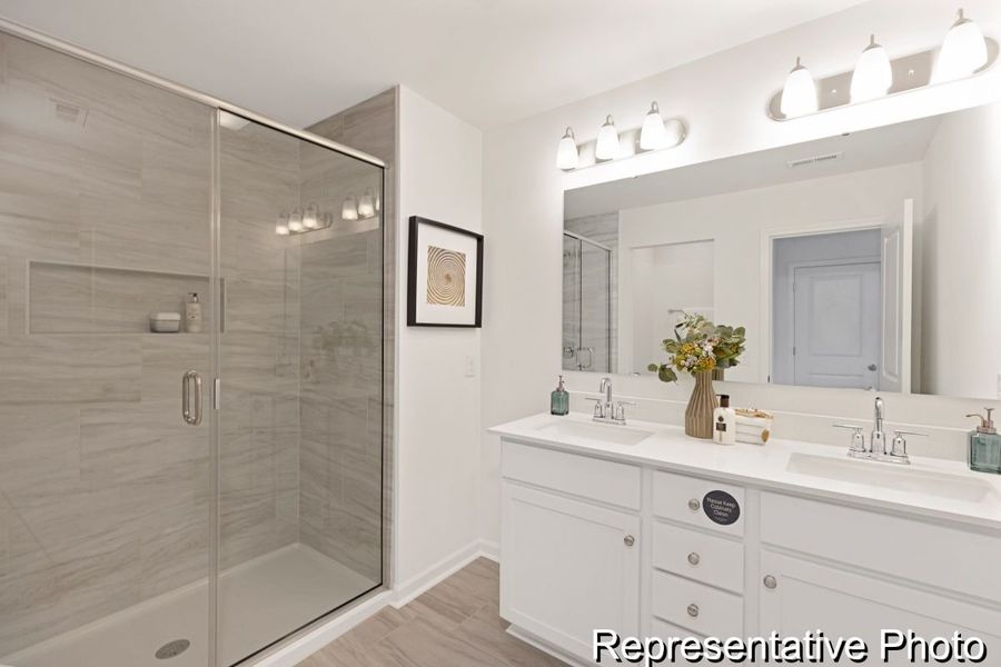 Furnished interior view inside a new home in Westbrook Falls Townhomes, Colfax (Image 13).