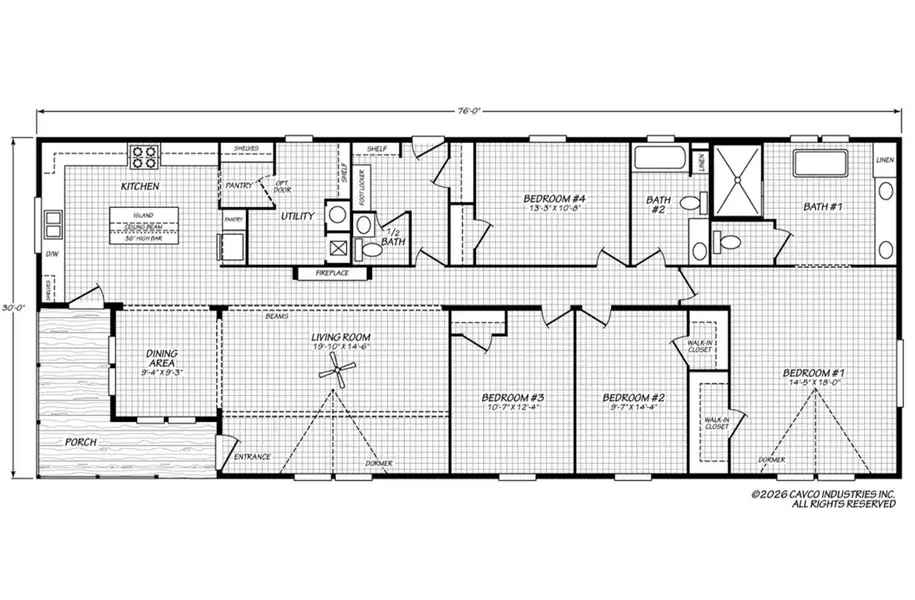 2D floor plan layout of this home in , Heath Springs, SC (Image 3). 2D floor plan layout of this home in , Heath Springs, SC (Image 3).