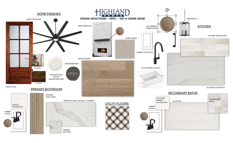Sample of building materials used in homes in Canyon Creek Estates, Sherman (Image 21). Sample of building materials used in homes in Canyon Creek Estates, Sherman (Image 21).