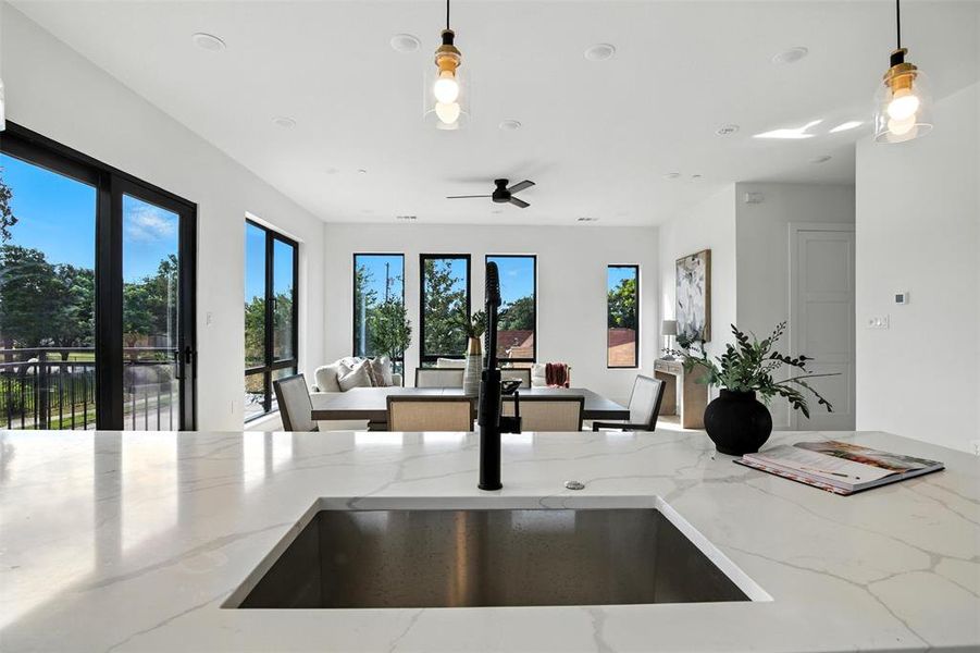 Furnished interior view inside a new home in , Dallas (Image 8).
