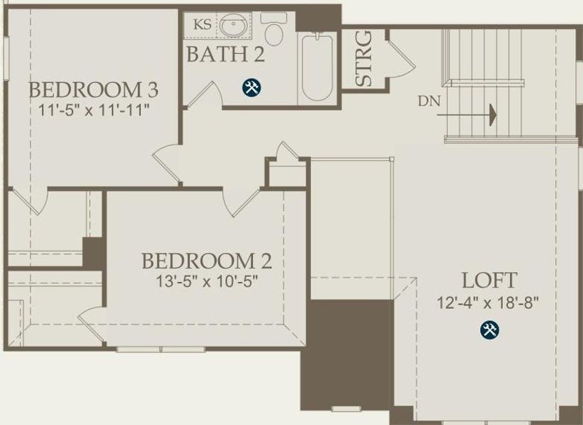 2D floor plan layout of this home in Lago Mar, Texas City, TX (Image 3).