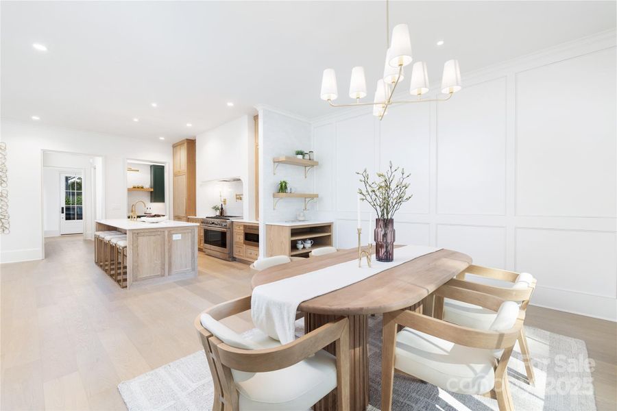 Furnished interior view inside a new home in , Charlotte (Image 11).