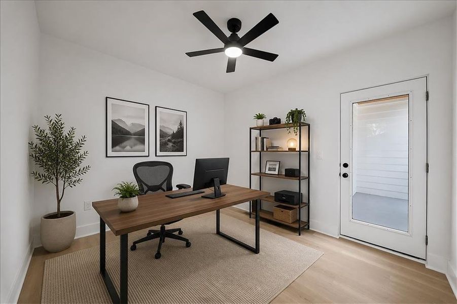 Furnished interior view inside a new home in , Atlanta (Image 35).